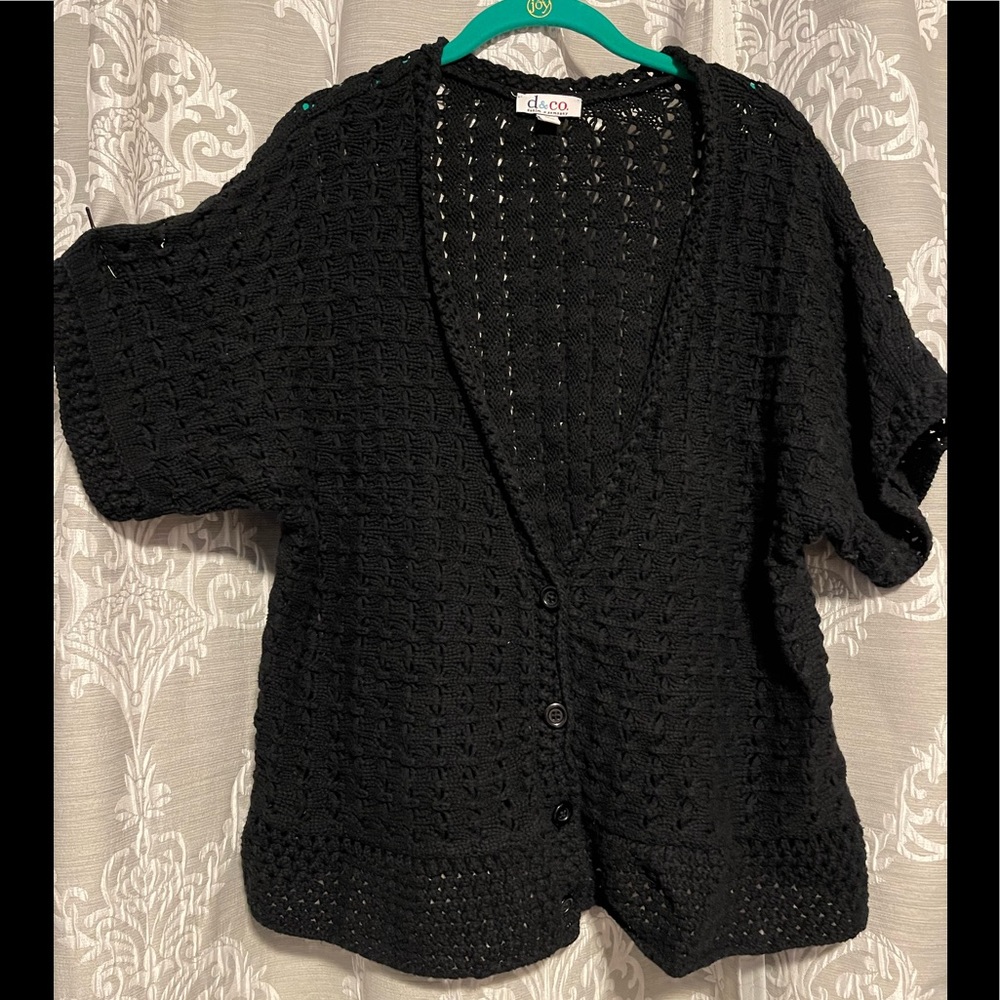 New Denim and Co black cardigan.New no tag.